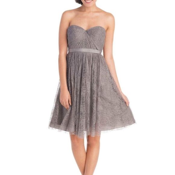 Jenny Yoo | Aster Gray Lace Convertible Dr… - Picture 1 of 6